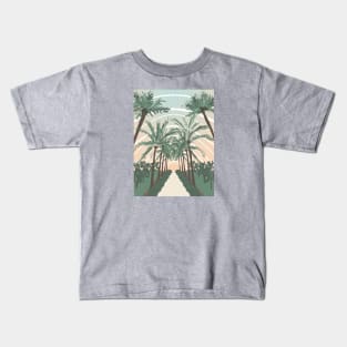 Palm Trees in Valencia, Spain Kids T-Shirt